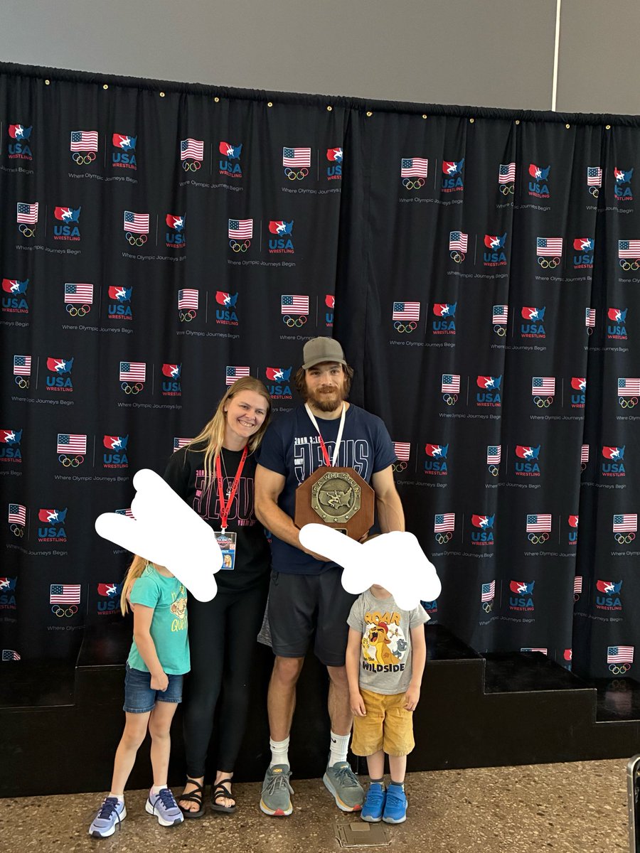 CodyBollinger's tweet image. Brother in law won the freestyle wrestling US open in Vegas today! Made it look easy. Sister is up tomorrow and feeling good! 
#champ