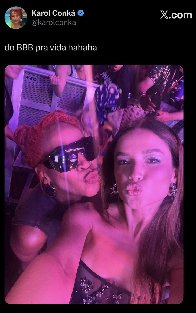 trusttay's tweet photo. E o povo descancelou a Karol Conká, aquela que teve a maior rejeição da história. E a Juliette tbm descancelou ela. Mas vocês nunca viram a Ju com a Sarah, pq esse tipo de gente falsa não muda nunca. https://t.co/98JjFOTzr1