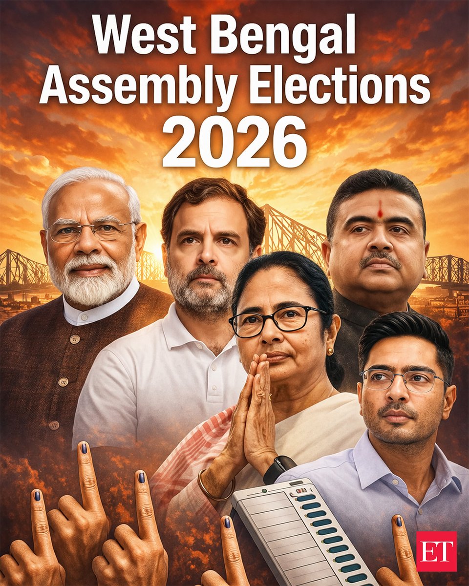 EconomicTimes's tweet image. Big day in Bengal as 152 seats go to polls today; high-stakes phase 1 battle begins at 7 AM

🗳️ #WestBengalPolls Phase-1 #AssemblyElections2026 #LIVE Updates ➠ ecoti.in/0yWxzY36 🗞️ #ElectionsWithET