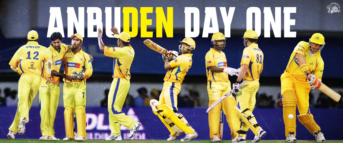 ChennaiIPL's tweet image. Once upon a time at Anbuden! ⏪💛

#OnThisDay 18 years ago today, we played our first game at Chepauk 

#WhistlePodu