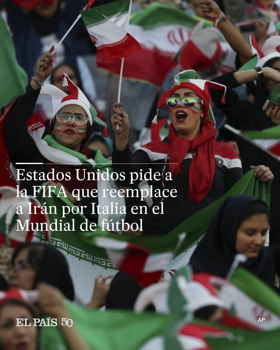 ⚽ El alto representante estadounidense en el Mundial presenta una solicitud oficial a la FIFA para sustituir a Irán por Italia

🖋️ <a href="/Jesus_Servulo/">Jesus_Servulo</a>
🔗 tinyurl.com/2968ns8y