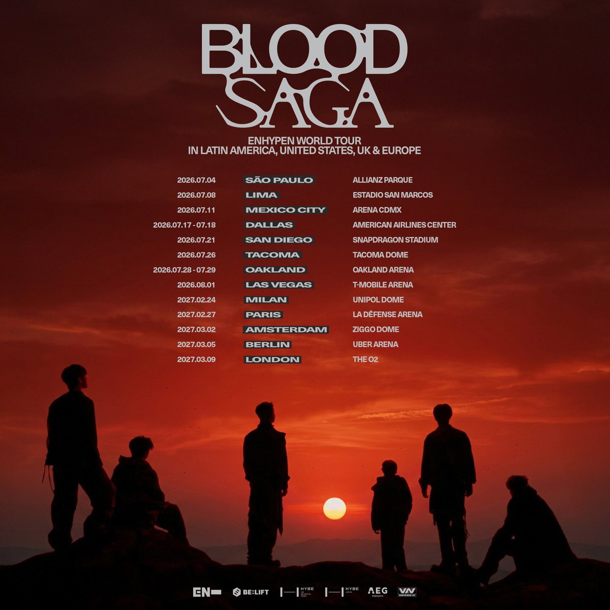 jamm_ticket's tweet photo. WTS
ENHYPEN WORLD TOUR 'BLOOD SAGA' IN LATIN AMERICA, UNITED STATES, UK &amp; EUROPE

TACOMA/ OAKLAND/ DALLAS /SAN DIEGO…
-VIP1 Package

dm more
#엔하이픈 #ENHYPEN
#EN_WORLDTOUR_BLOODSAGA
#BLOODSAGA_IN_US
#BLOODSAGA_IN_UK
#BLOODSAGA_IN_EUROPE https://t.co/D5WJNual92