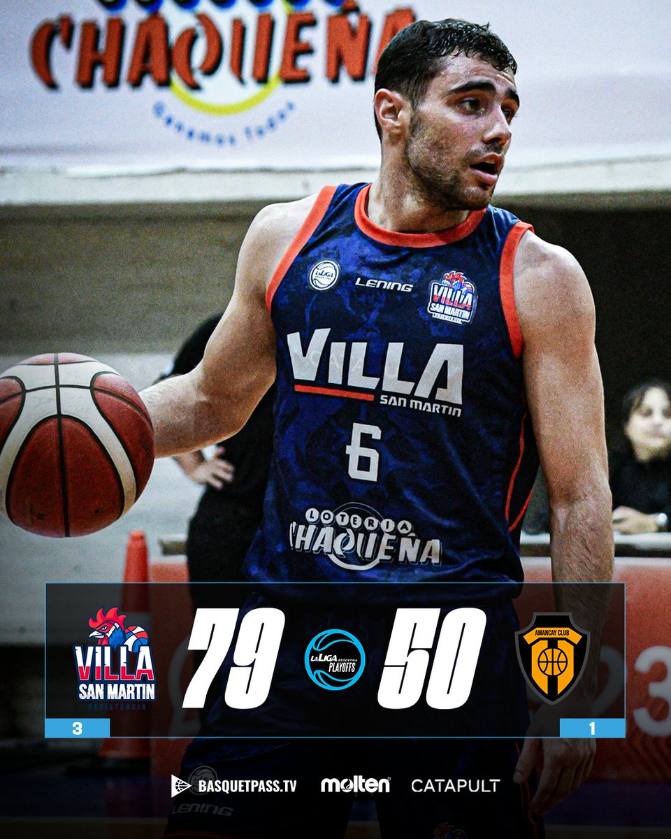 LigaARGbasquet's tweet photo. 😱¡VILLA SAN MARTÍN BAJÓ AL MEJOR EQUIPO DE LA FASE REGULAR Y SE METIÓ EN CUARTOS DE FINAL!

#PlayoffsLaLigaArgentina https://t.co/vXEQBE4MHj