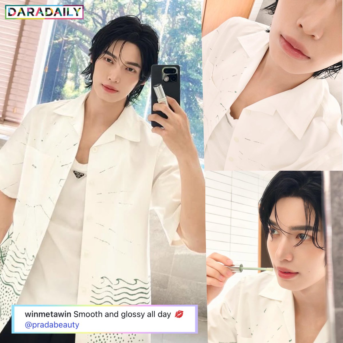 หูยยยย “น้องวินนนน” หล่อสมมง Prada Beauty เหลือเกินค้าบบบบ 💄💚✨ หล่อใส ปากสวยฉ่ำ ดีงามมม 💋 

📸 : winmetawin

#วินเมธวิน #winmetawin #daradaily #ดาราเดลี่ #ข่าวบันเทิง