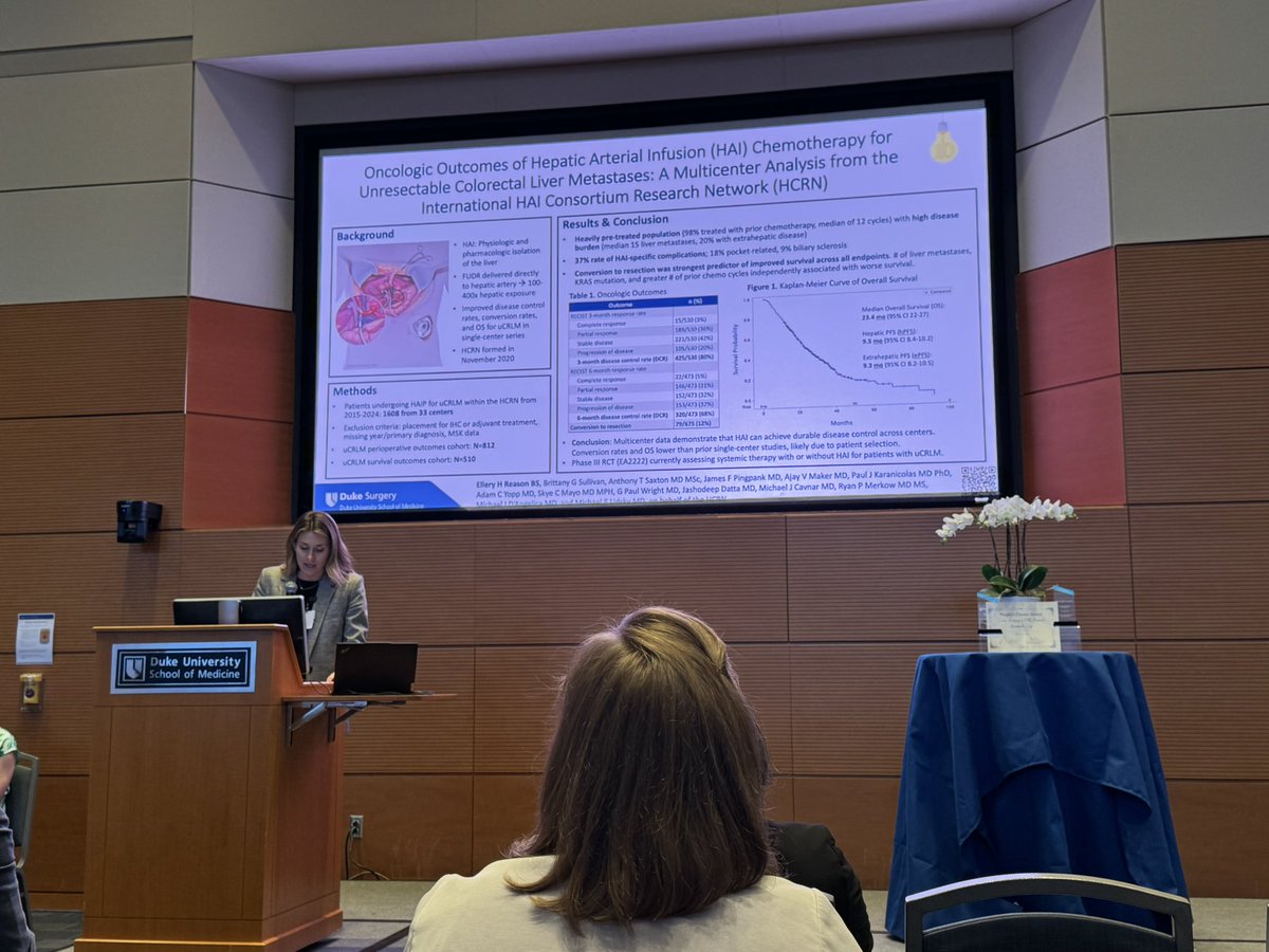 michael_lidsky's tweet photo. Impressed by the caliber of research presented @DukeSurgery 10th Annual #ResearchDay , including a poster of distinction by @ElleHReason from @DukeMedSchool and rising @DukeSurgRes and a great grand rounds by @jdimick1 on creating an unfair advantage! @PeterAllenMD @UMichSurgery https://t.co/HDvYmWmrkN