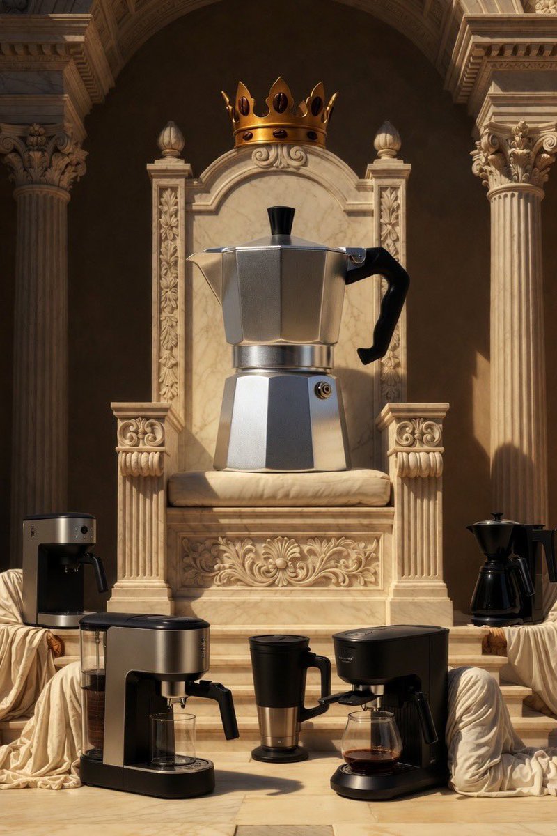 El que sabe de café ☕️ debe tener claro que está greca es la reina en indiscutible a la hora de hacer un buen café.