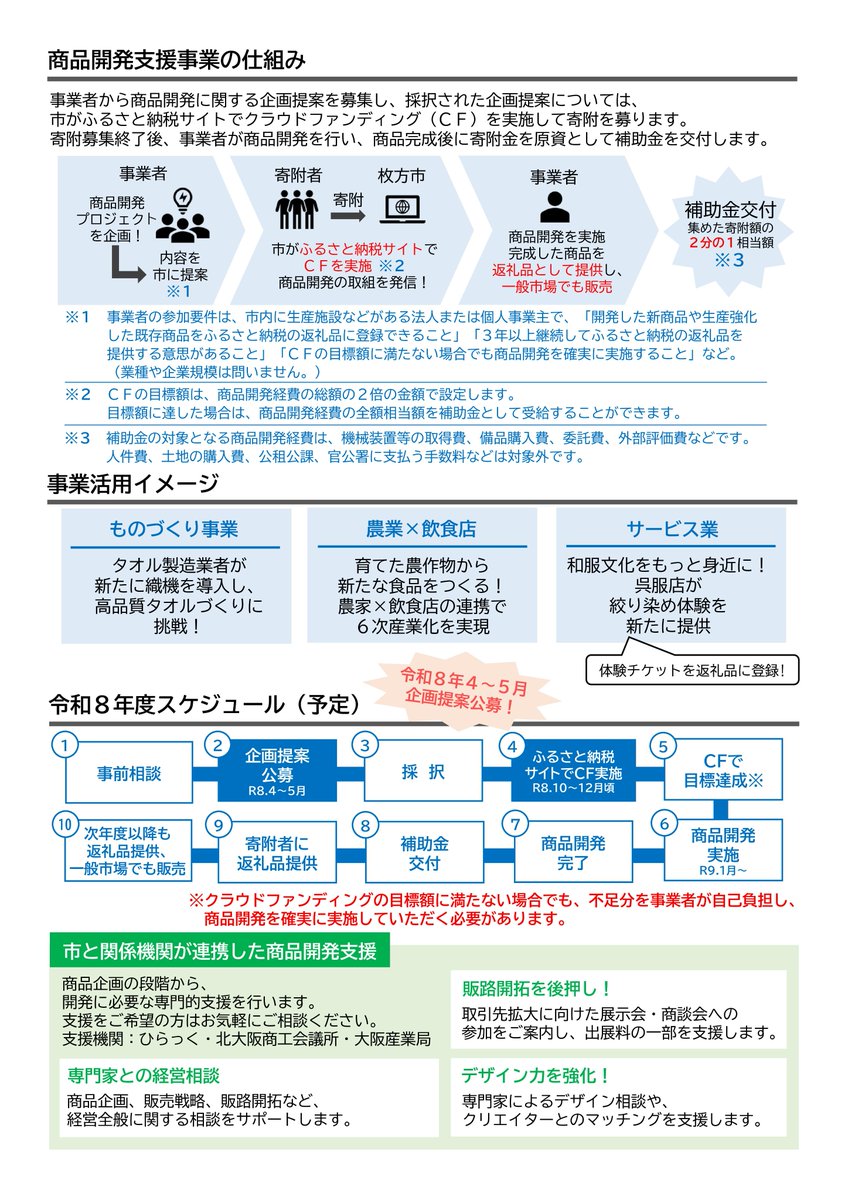 クラファンで商品開発しませんか？企画提案書受付中！】 ふるさと納税