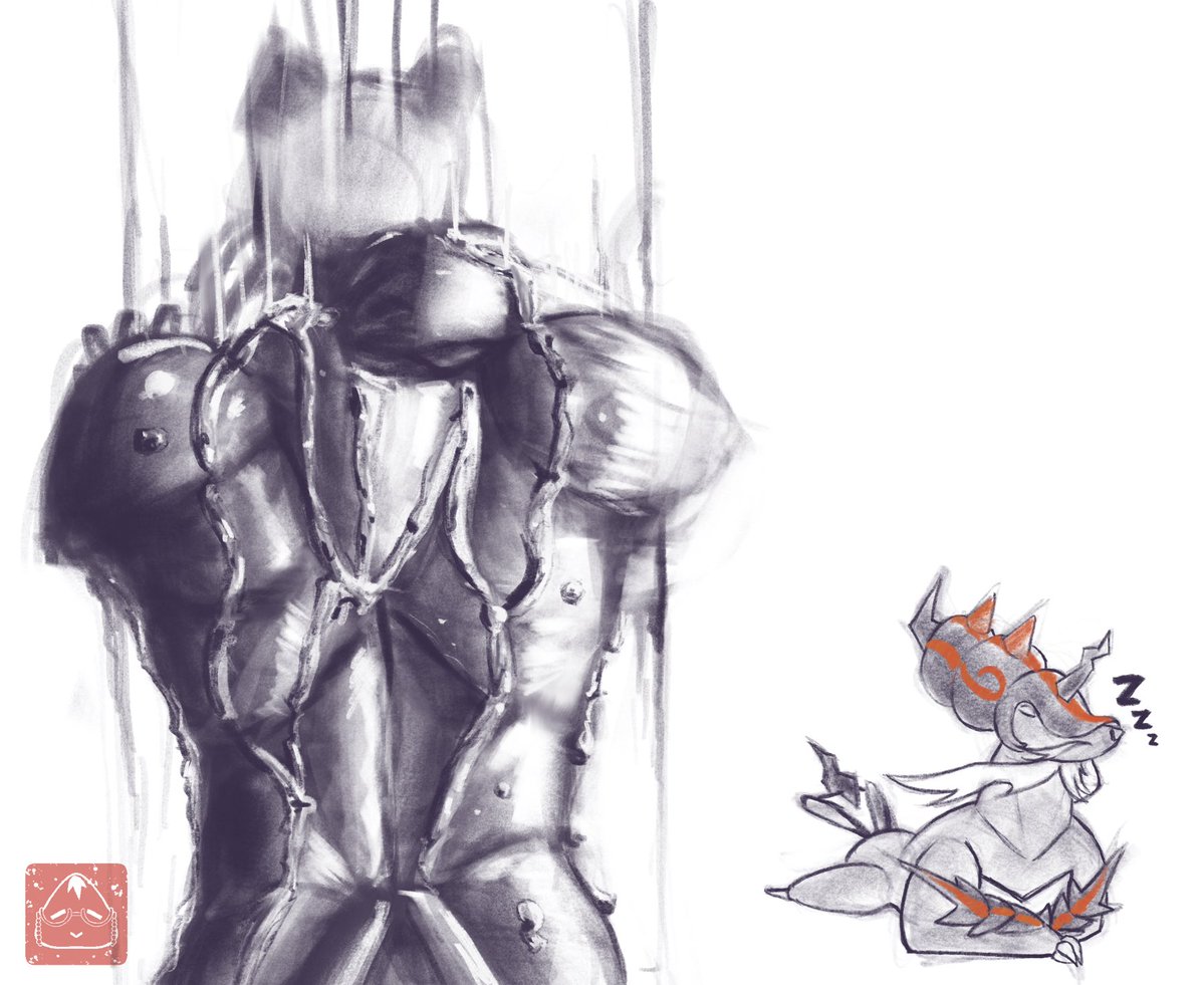 inkatcha's tweet image. Samurott sketches in Procreate, because my friend gave me good idea to sketch my favorite Pokemon #pokemon #samurott #hisuiansamurott