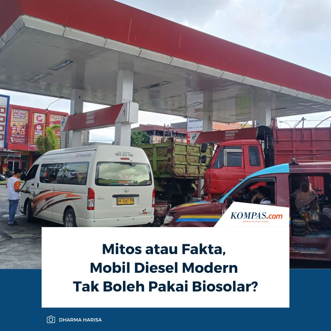 kompascom's tweet photo. Pemilik Bengkel Spesialis Toyota Mitsubishi, Garasi Auto Service Sukoharjo mengatakan pernyataan bahwa mobil diesel modern tidak boleh diisi Biosolar sebenarnya tidak sepenuhnya benar.
Baca Selengkapnya ππ»
https://t.co/Nd9zt0ZC4T
~NA #MobilDiesel #Biosolar https://t.co/GrLwYXCkAG