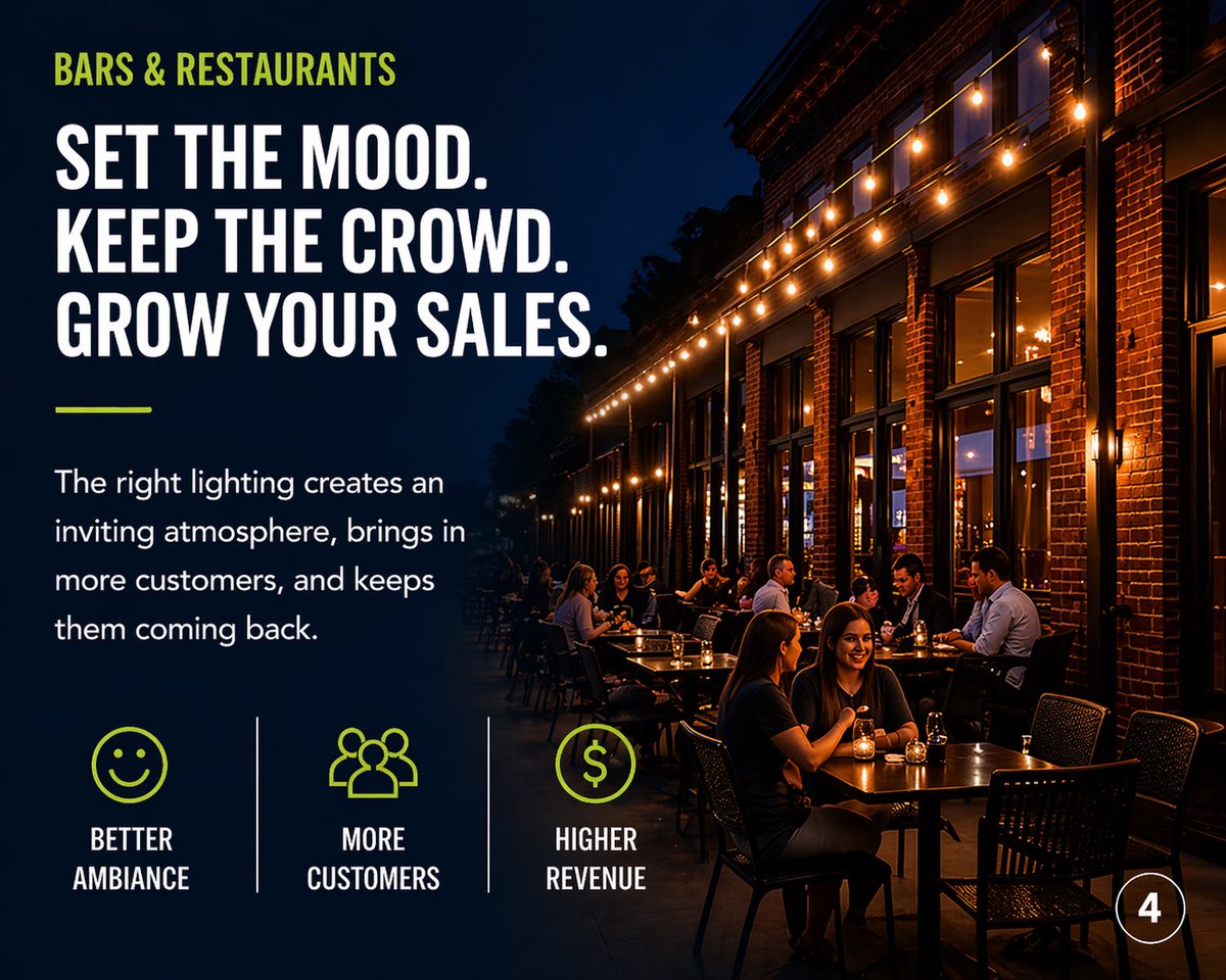 MyLightItRight's tweet image. Turn the Lights On. Turn the Business Up. ⚡

Lighting that works as hard as your business 💡✨
Safer spaces, more visibility, and results you can actually see 📈
Ready to upgrade? Let’s Light It Right.

#LightItRight #CommercialLighting #BusinessGrowth