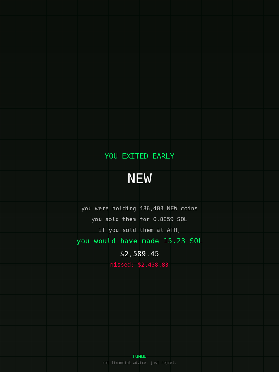 jeffersonyoan's tweet image. just checked fumbledbags.com bro actually coulda had a fat bag on $NEW 

71GxkLpkZzJS96ZcgPngLbykpBMLdHuEVgRcGNopump
#metamask 
#but