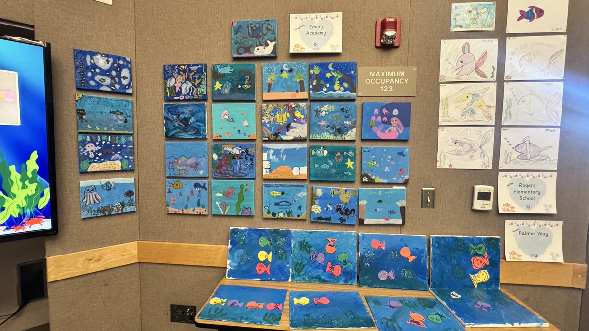 EmoryEagles's tweet photo. Our students  proudly participated in the South County SELPA Annual Art Exhibit! 🎨 Their creativity and dedication are on full display, and we are excited to see them share their work with the community. @SBUSD_NEWS https://t.co/pJk0AJxyID