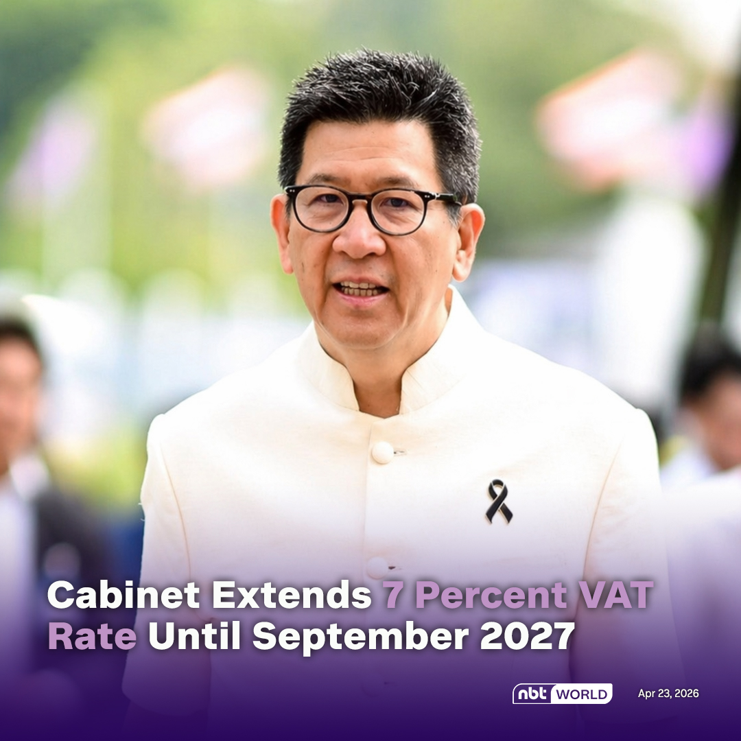 NBTWORLDNews's tweet image. The Cabinet has approved an extension of the reduced value-added tax rate, keeping it at 7 percent for another year in light of current economic conditions.
 
See more: Facebook.com/nbtworld

#VAT #Cabinet #TaxPolicy #Economy #FiscalPolicy #Finance