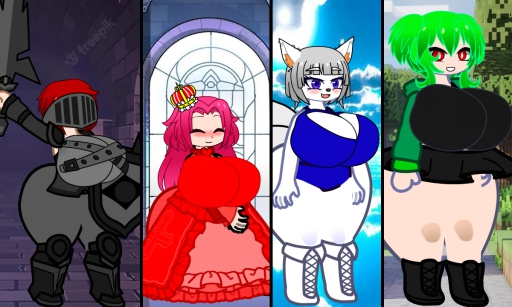 RoroTheZoroark's tweet image. Primer elenco de personajes Gacha Nebula // First cast of Gacha Nebula characters:
1. Caballero Negro // Black Knight
2. Princesa Rose // Princess Rose
3. Deidad Kitsune // Kitsune Deity
4. Creeper-Chan // Creeper-Chan
#gachanebula #oc #minecraft #gacha