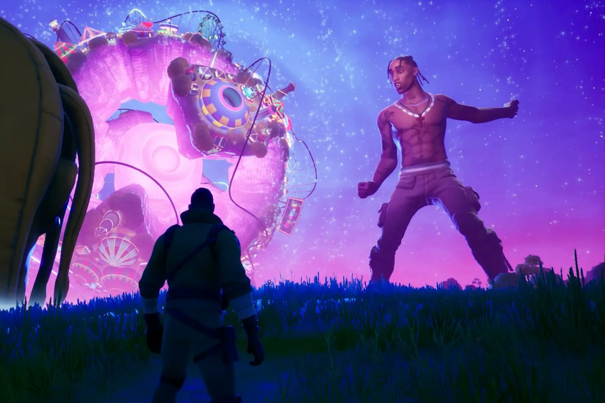 Kurrco's tweet image. 6 years ago today, Travis Scott held his "Astronomical" concert in Fortnite 🌌

The first show drew 12.3 million concurrent players, while the event brought in 27.7 million unique players overall and was viewed more than 45 million times.

The Travis Scott skin has yet to return