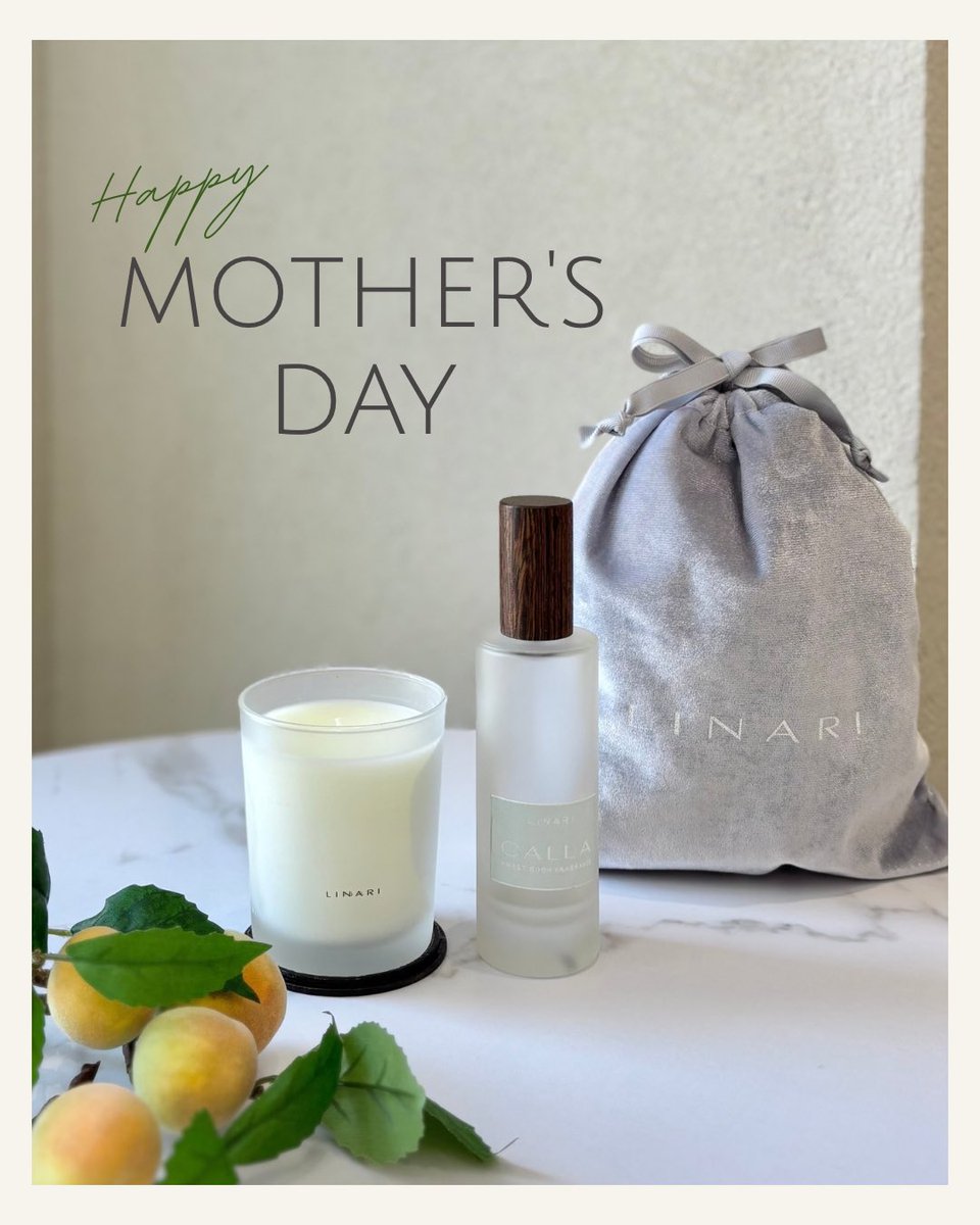 LINARI_omosan's tweet photo. ~Happy Mother's Day~
【CALLA】(カラー)キャンドル&ルームスプレーセット
価格:¥14,850(税込)
5/10日(日)まで、数量限定でリナーリオリジナル巾着ポーチにお入れしてお渡しいたします。
母の日ギフトにいかがでしょうか?
#linari #リナーリ #ルームフレグランス https://t.co/gBA9jhkKlU