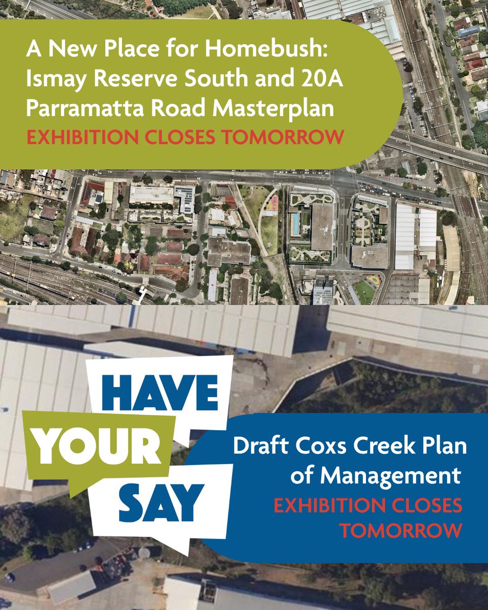StrathfieldMC's tweet image. There is still time for you to share your feedback on the draft Coxs Creek Plan of Management and A New Place for Homebush: Ismay Reserve South and 20A Parramatta Road Masterplan.

haveyoursay.strathfield.nsw.gov.au 

#haveyoursay #communityfeedback