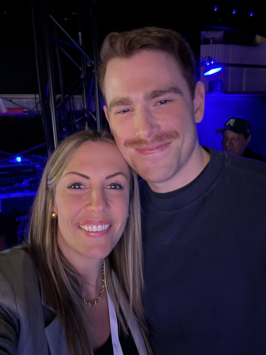 saykay's tweet photo. My long lost AI bestie... Always a treat to hang with @OfficialLoganK for a few minutes in the middle of the beautiful  chaos at #GoogleCloudNext. 💙🙌 https://t.co/6u2D7Cd09S