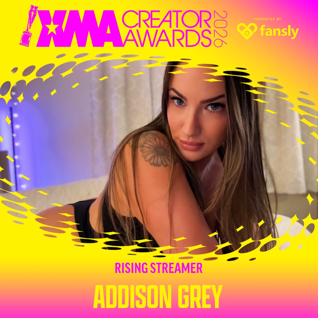 AddisonGreyxo's tweet photo. So amazing 🥹 Thank you everyone so much for this! To be nominated next to so many baddies is a dream 🫧@jerkmatemodels @StreamateModels 💕💕 https://t.co/L1Y8OJIQG0