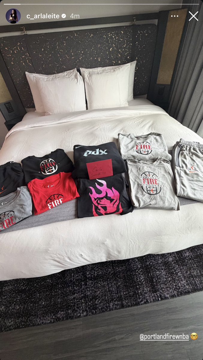 CreateHoops's tweet image. Looks like Carla Leite has officially arrived in Portland! Welcome to Portland Carla! 

So excited to see the young French phenom join the team in training camp!🔥

#WNBA #FireReborn