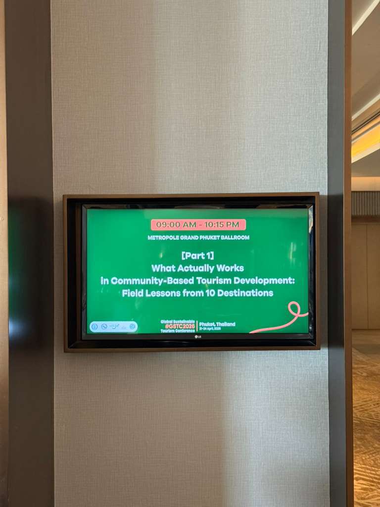 GSTC_'s tweet image. What Actually Works in Community-Based Tourism Development: Field Lessons from 10 #Destinations #GSTC2026
 
(At Courtyard: Metropole) #community #sustainability