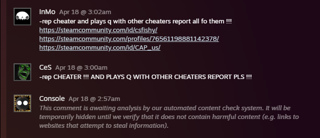 Iceykl's tweet photo. when the 4 stack so good spammed as cheaters
@CSFiSHYGG 
@Androlical 
@ConradPara https://t.co/IrKGy8pU1r