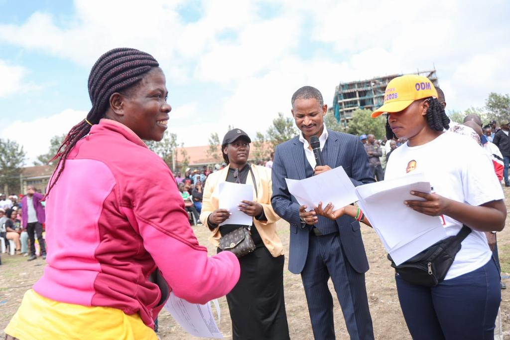 Hon Babu Owino is the leader who cares more about education. Issuing of bursaries is now ongoing