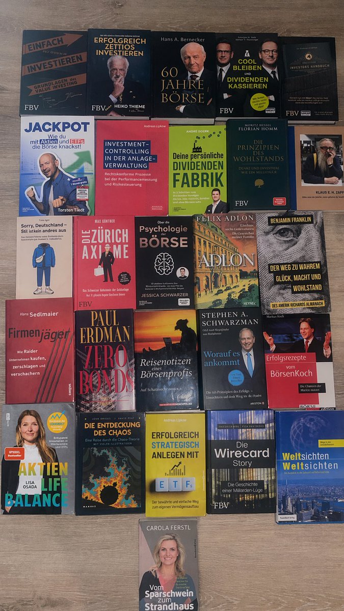 Boersenhaendler's tweet photo. Heute ist Welttages des Buches #unbezalteWerbung @aktiengram @SchwarzerJ @lorenz_swen @CWRoehl @divi_fabrik @aktienfinder @bergermann1904 @HesselMoritz @BBoersenbriefe @KochWallStreet https://t.co/9r7xlOvzfl