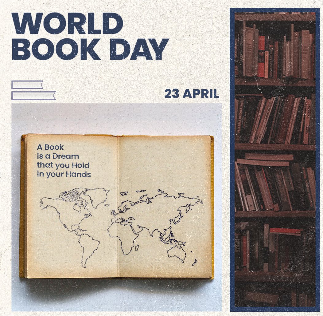 MdFujailAhmed's tweet image. किताबें वह खिड़कियां हैं,
जिनसे हम दुनिया को देखते हैं।
On this World Book Day, let's embark on a journey through the realms of imagination, where stories ignite the flames of curiosity. 
Celebrating the magic of words and the worlds they create. 
#WorldBookDay #Book #पुस्तक