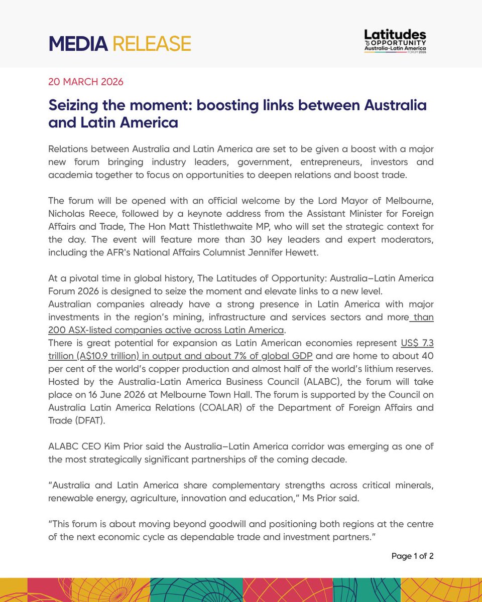 Australia-Latin America Business Council tweet media