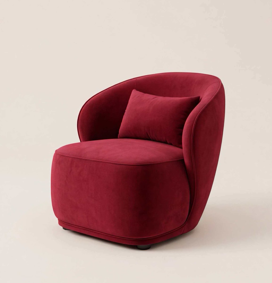 flyerjs's tweet image. Sink in, and let the warmth of this chair turn every quiet moment into something special.🍷 
Burgundy Velvet Armchair · Your new cozy cornerThis plush velvet armchair in rich burgundy is pure magic for your living space.
 #HomeAesthetics #CozyLiving #ModernFurniture