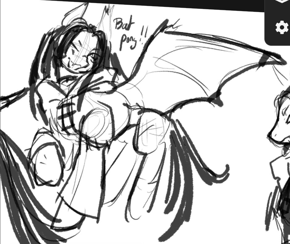clowninbunny's tweet photo. bat jabber!!! last one maybe... ☆ https://t.co/VPl9AOIIrz