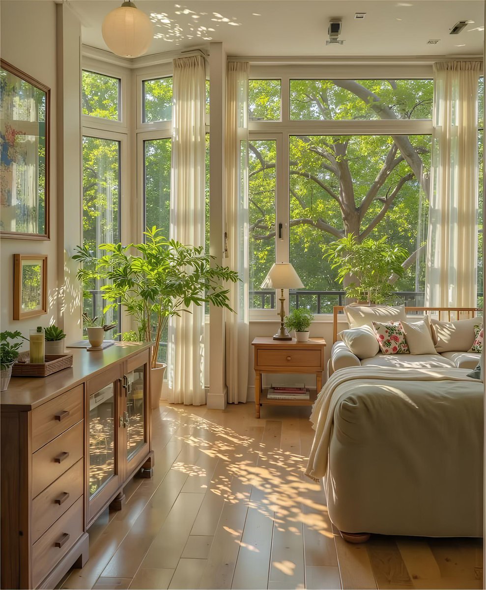 Costway_com's tweet image. The natural light and trees really carry the space. 🍀Breathe in some fresh air.
#Costway, More Than Just Furniture.

#bedroomideas #windowview