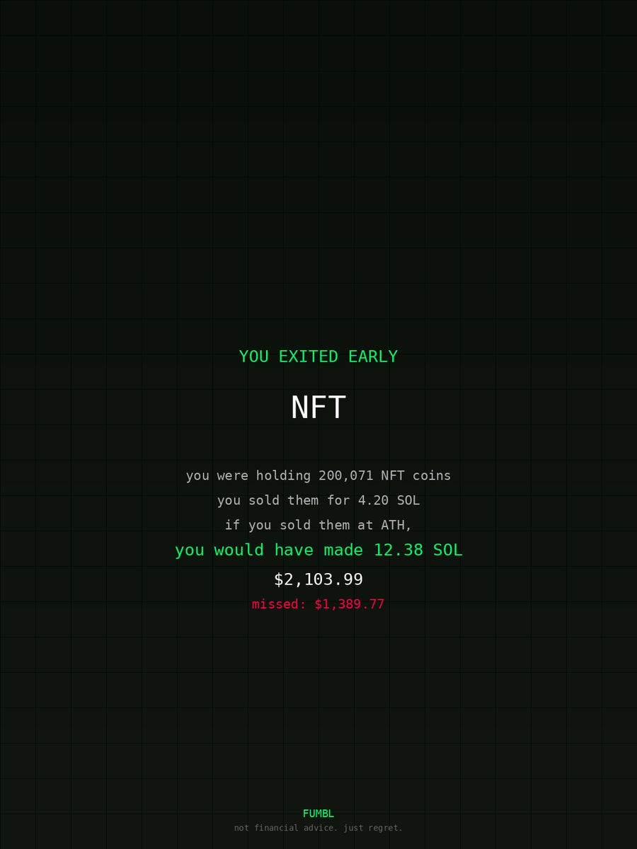 iksLurpee's tweet image. just checked fumbledbags.com bro actually coulda had a fat bag on $NFT 

CnHVT8Qz1upAz5Zs5e6Z3RM9NC9Qn5uUty1UdFz6pump
#metamask 
#hills