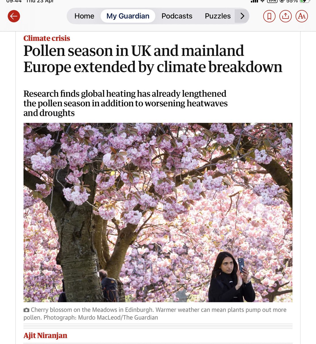 JillBelch's tweet image. And this is only one of the milder issues from #ClimateChange 
In amongst heat, drought, wildfire.