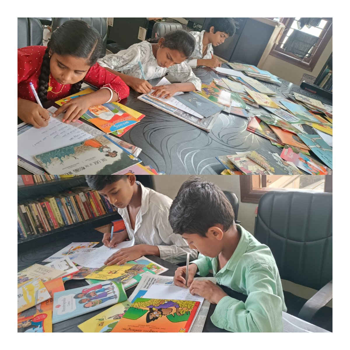 chethu_cha15598's tweet image. #summer #camp #activities 
ವಿಶ್ವ ಪುಸ್ತಕ ದಿನದ ಪ್ರಯುಕ್ತ ಮಕ್ಕಳಿಂದ ಪುಸ್ತಕದ ಹೆಸರು ಬರೆಯುತ್ತಿರುವುದು.📖📚
#rurallibrary #publiclibrary #worldbookday 
@readingkafka @cmcaindia