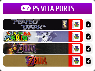 [SITE UPDATE]

I have added PS Vita, Switch &amp; DC port links to the main page: defaultdnb.github.io/ReCollect64/bl… 

(For mobile users: they are at the bottom in portrait mode &amp; on the right-hand side in landscape.)

#ReCollect64 #n64