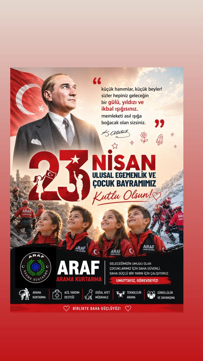 ArafHatay's tweet photo. 23 Nisan Ulusal Egemenlik ve Çocuk Bayramımız Kutlu Olsun! 🇹🇷 https://t.co/Zq8qMQR3Ib