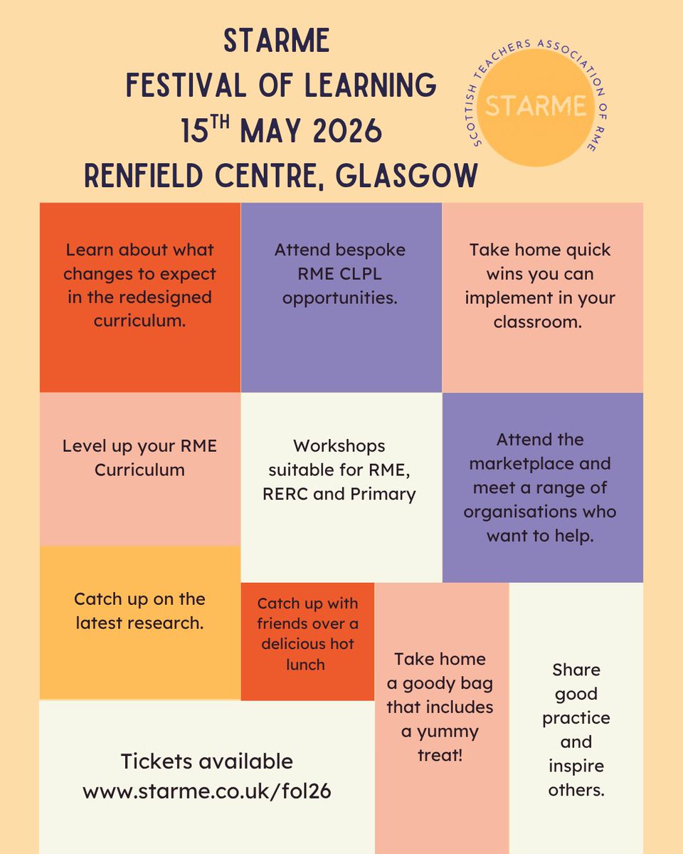 STARME - Scottish Teachers Assoc. of RME tweet media