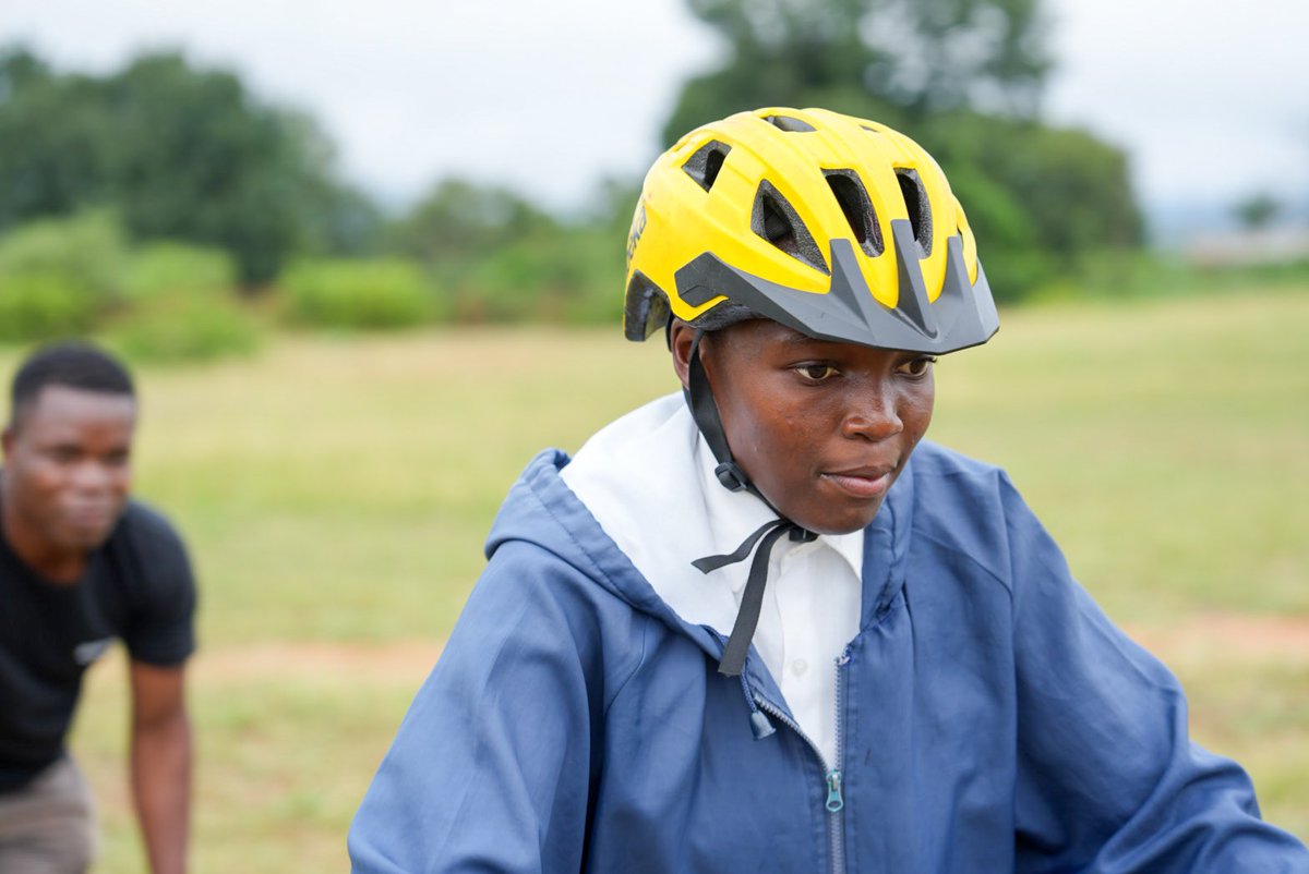 Qhubeka's tweet image. There’s nothing quite like the focus, determination, and pure joy of learning to ride a bicycle for the first time. 🚲

Today is #NewBikeDay with #PumaEnergy, #Trafigura and #TrafiguraFoundation.

100 bicycles to the learners of Mohumi Secondary School.

#FuelTheJourney