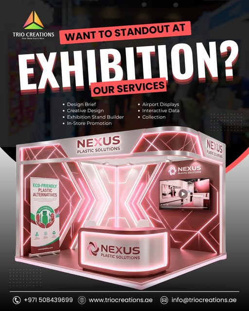 triocreations's tweet image. Turn your exhibition presence into a powerful brand magnet 🎯✨
Capture attention, engage visitors, and leave a lasting impact with stunning, custom-built stands and creative concepts.
📞 +971 508439699
🌐 triocreations.ae

#exhibitionstand #eventmarketing #branding