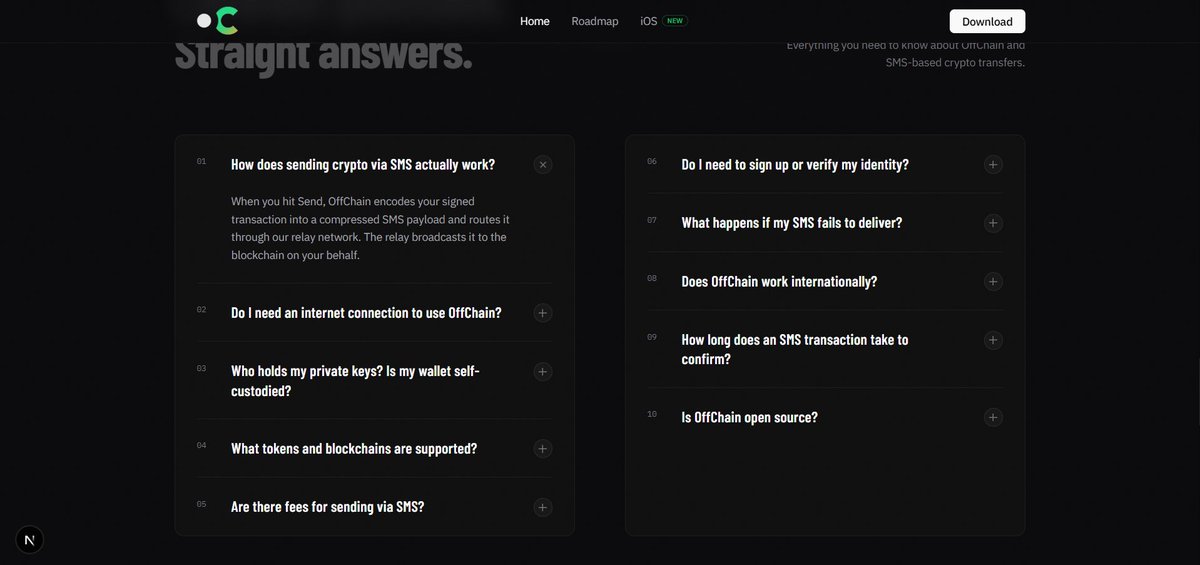 OffChainSol's tweet photo. You had questions. We have answers.

We went through our Telegram and X, gathered the most asked questions, and built a full FAQ section on our website.

If you want to understand how OffChain infrastructure actually works this is the best place to start.

https://t.co/ou00CvBhCF https://t.co/T2oBrj6mAs