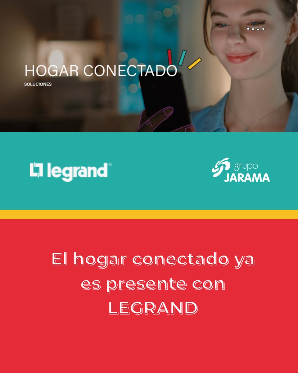 🏠 Controlar la iluminación. Gestionar persianas. Optimizar el consumo.
Todo desde el móvil… o incluso de forma automática ya es el presnete con <a href="/LegrandGroupES/">Legrand España</a> .
👉 Descubre todas las soluciones aquí:
legrand.es/es/soluciones/…

#HogarConectado #Domótica #Instaladores