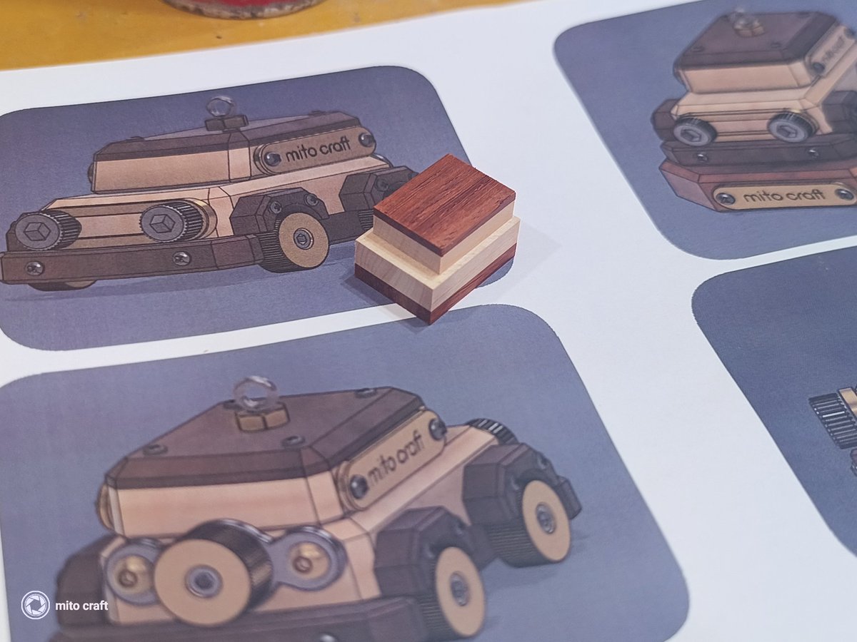 mito craft / 木と金属のロボットチャーム tweet media