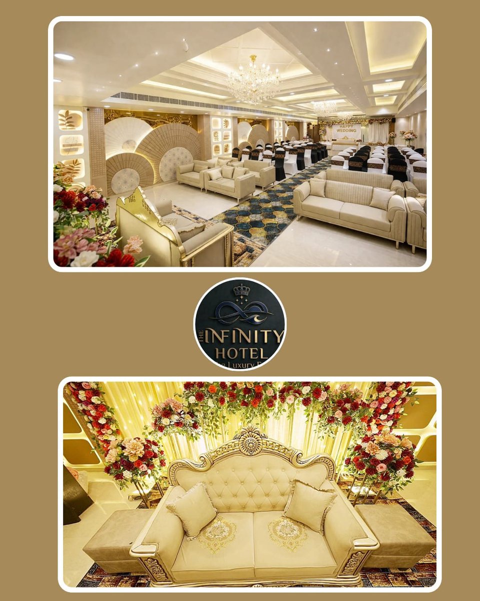 theinfinityknp's tweet image. Royal wedding vibes, luxury décor &amp;amp; unforgettable celebrations at Infinity Hotel ✨

📍 122/646 Shastri Nagar, Near Kali Mata Mandir, Kanpur, 208005

📞 +91 8009337347

#InfinityHotel #WeddingVenue #LuxuryEvents #DreamWedding #EventDecor #WeddingGoals