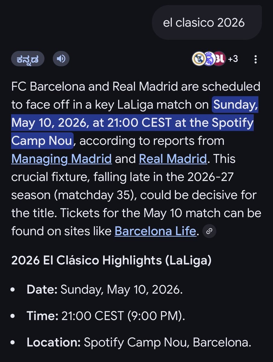 urscoolrahul's tweet photo. @SelflessCricket FYI, EL Clàsico is on May 11 12:30am IST https://t.co/dSHxyas9Lu