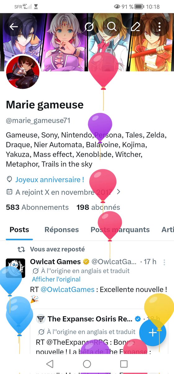 Marie gameuse tweet media