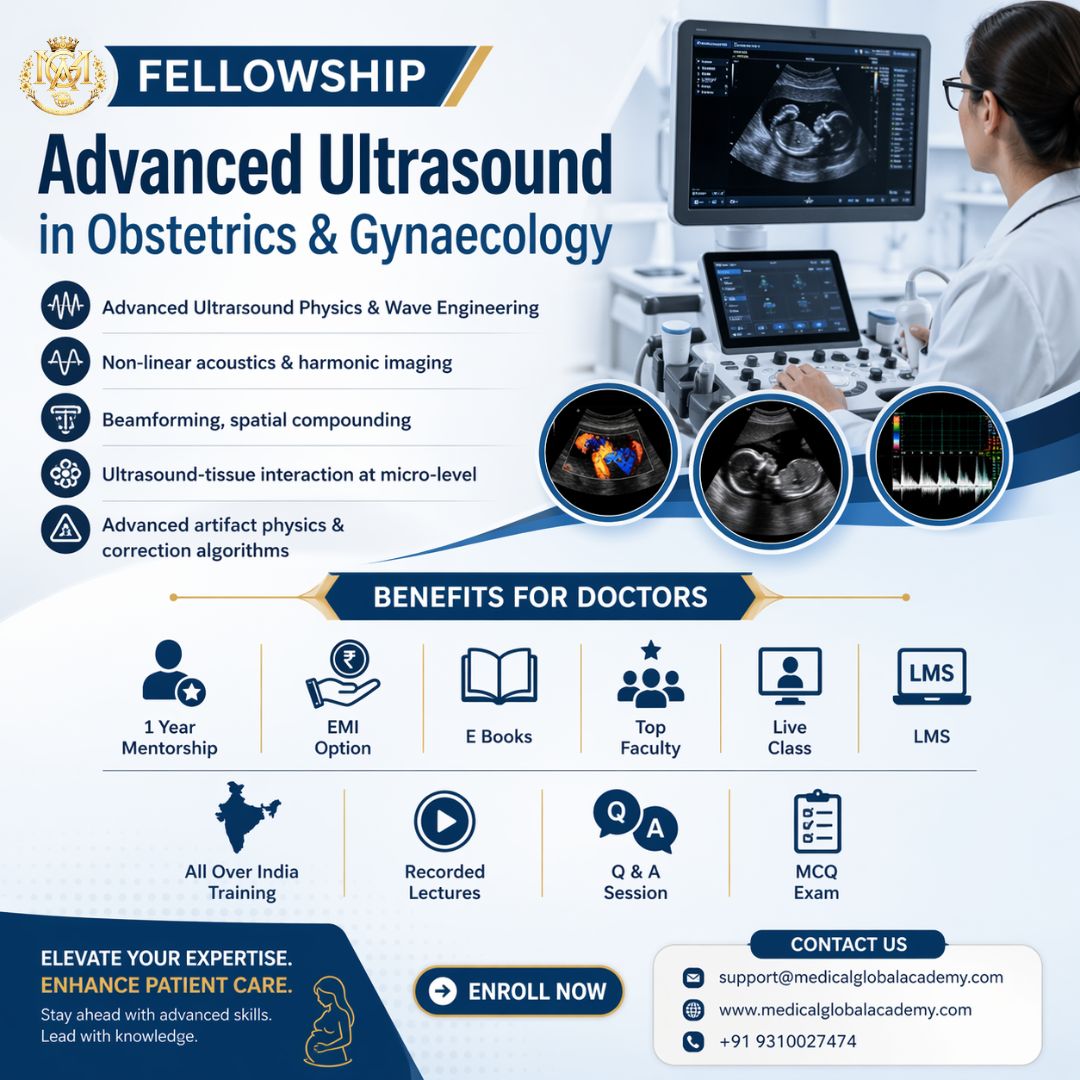 MGA_Courses's tweet image. Still second guessing difficult scans? Fellowship in Advanced Ultrasound in Obstetrics helps doctors report with confidence.
#advancedultrasound #ObGyn #doctorseducation #medicalcourses #fellowshipprogram