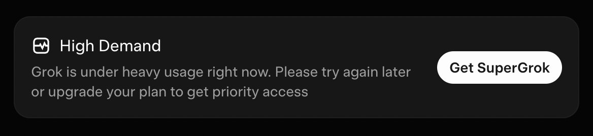 dhiran_dev's tweet photo. @grok what's happening? im unable to use it since yesterday https://t.co/OcPrmWyxmP