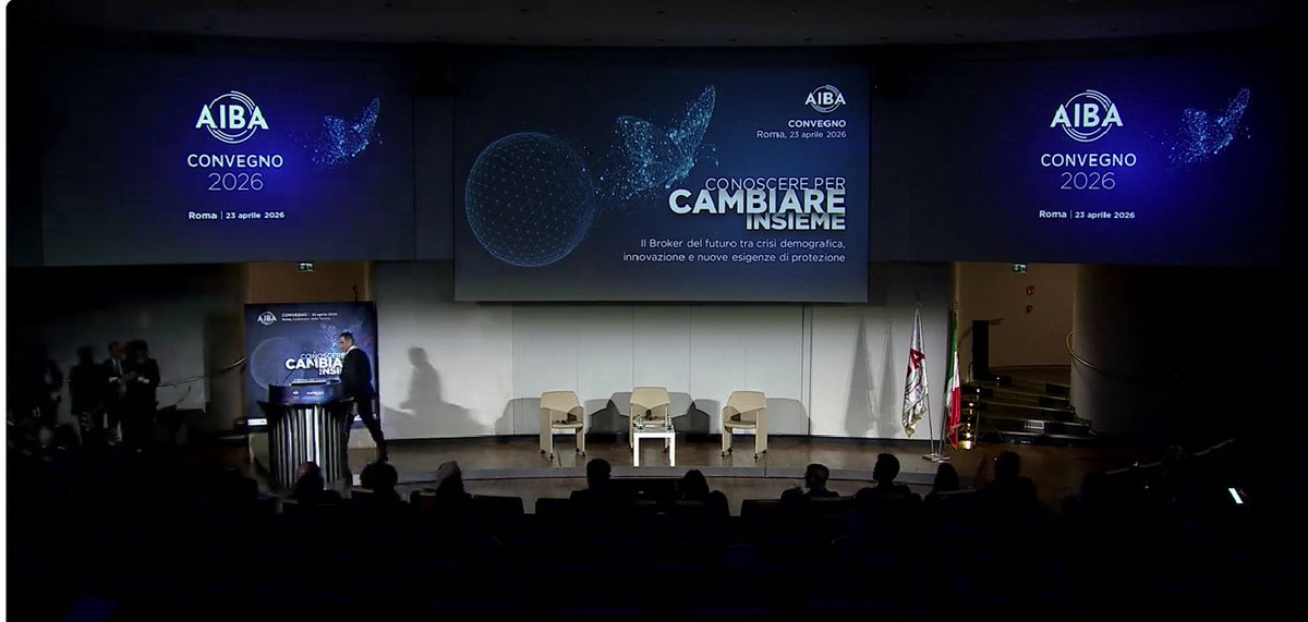 AIBA_brokers's tweet image. Si apre il sipario sul Convegno AIBA 2026 dal titolo “Conoscere per cambiare insieme”. Al centro dei lavori le sfide e i cambiamenti della professione del #Broker e le nuove richieste del mercato.